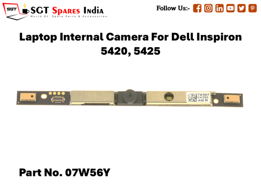 Laptop Internal Camera For Dell Inspiron 5420, 5425 Part No. 07W56Y
