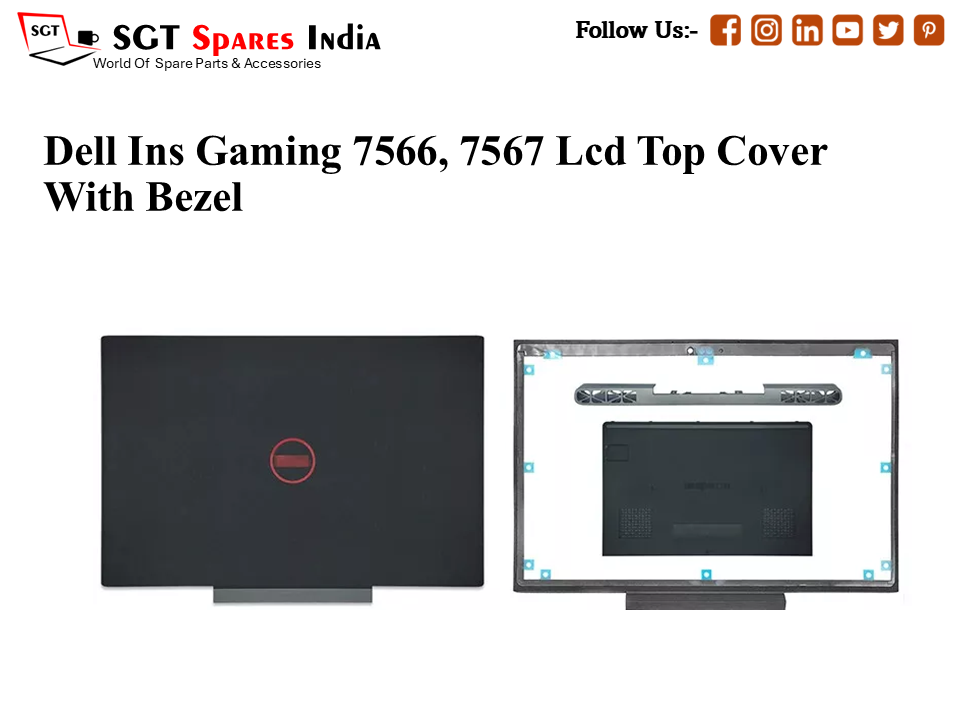 LAPTOP LCD TOP COVER WITH BAZEL FOR DELL INS GAMING 7567, 7566