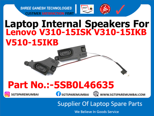 Laptop Internal Speakers For Lenovo V310-15ISK V310-15IKB V510-15IKB Part No.:-5SB0L46635