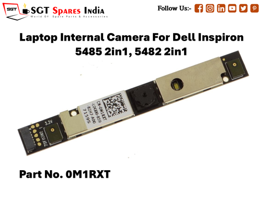Laptop Internal Camera For Dell Inspiron 5485 2in1, 5482 2in1 Part No. 0M1RXT
