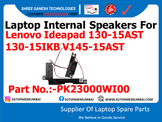 Laptop Internal Speakers For Lenovo Ideapad 130-15AST 130-15IKB V145-15AST Part No.:-PK23000WI00