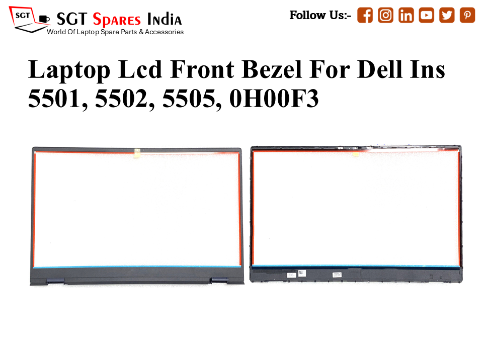 Laptop Lcd Front Bezel For Dell Ins 5501, 5502, 5505, 0H00F3