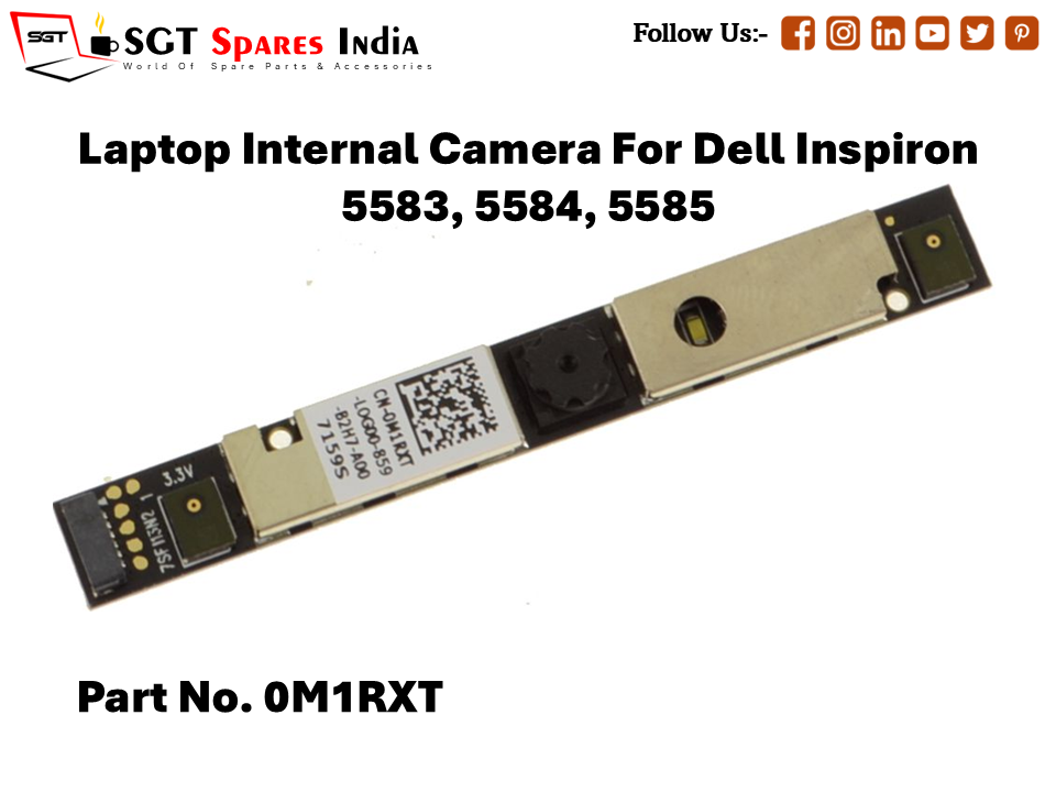 Laptop Internal Camera For Dell Inspiron 5583, 5584, 5585 Part No. 0M1RXT