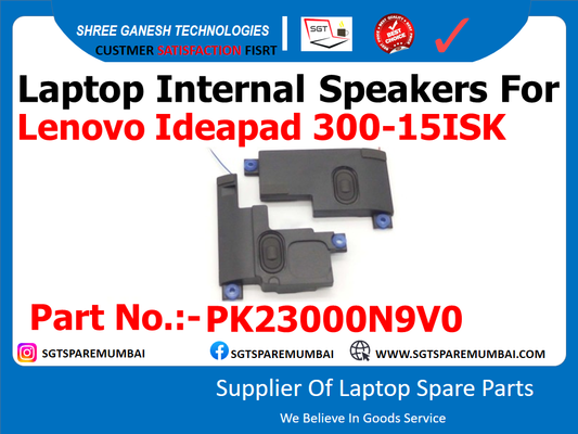 Laptop Internal Speakers For Lenovo Ideapad 300-15ISK Part No.:- PK23000N9V0