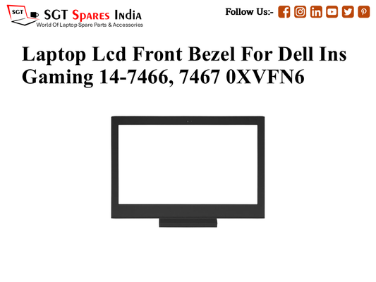 Laptop Lcd Front Bezel For Dell Ins Gaming 14-7466, 7467 0XVFN6