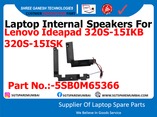 Laptop Internal Speakers For Lenovo Ideapad 320S-15IKB 320S-15ISK Part No.:-5SB0M65366 5SB0M65358