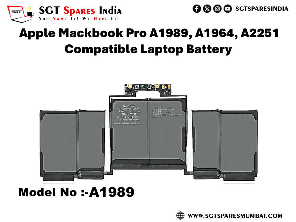 A1989 FOR  Apple Mackbook Pro A1989, A1964, A2251 Compatible Laptop Battery