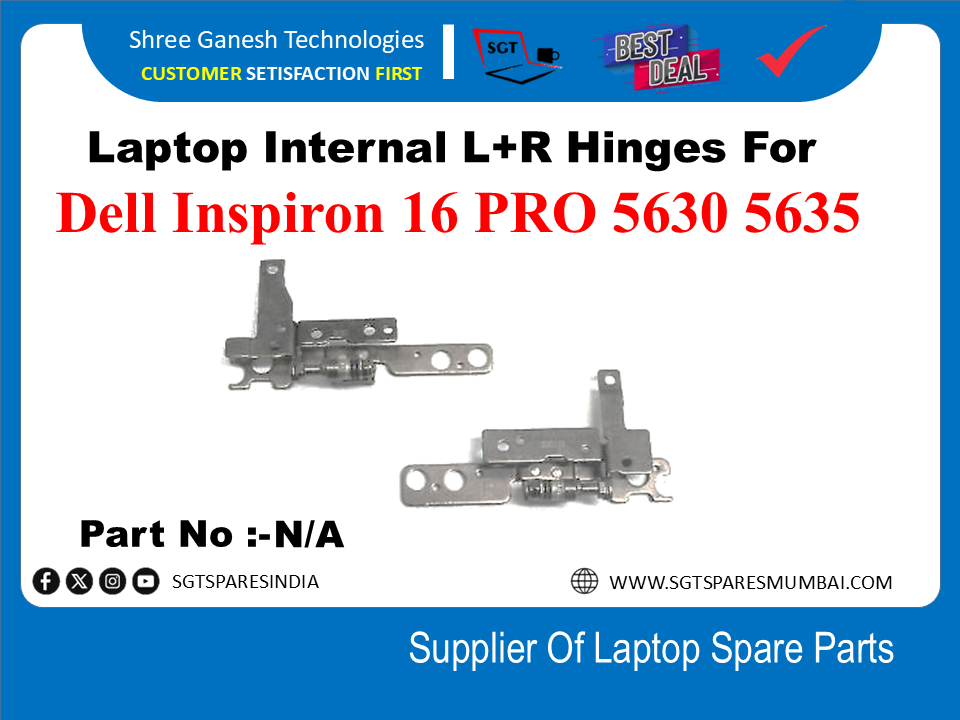 Laptop Internal L+R Hinges For Dell Inspiron 16 PRO 5630 5635