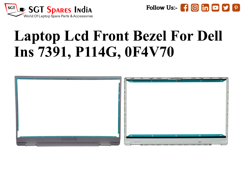 Laptop Lcd Front Bezel For Dell Ins 7391, P114G, 0F4V70