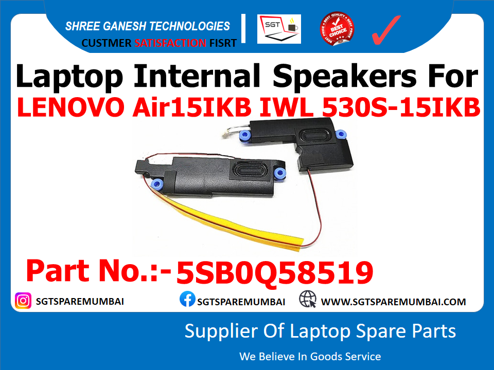 Laptop Internal Speakers For LENOVO Air15IKB IWL 530S-15IKB Part No.:-5SB0Q58519