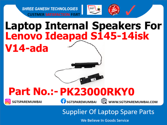 Laptop Internal Speakers For Lenovo Ideapad S145-14isk V14-ada Part No.:- PK23000RKY0