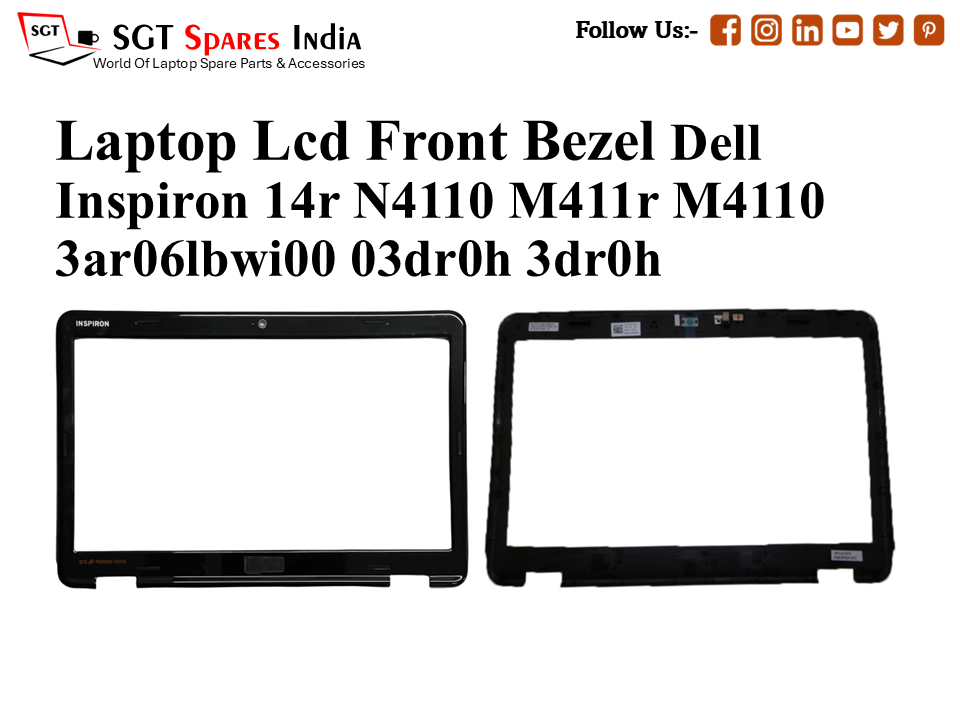 Laptop Lcd Front Bezel Dell
Inspiron 14r N4110 M411r M4110 3ar06lbwi00 03dr0h 3dr0h