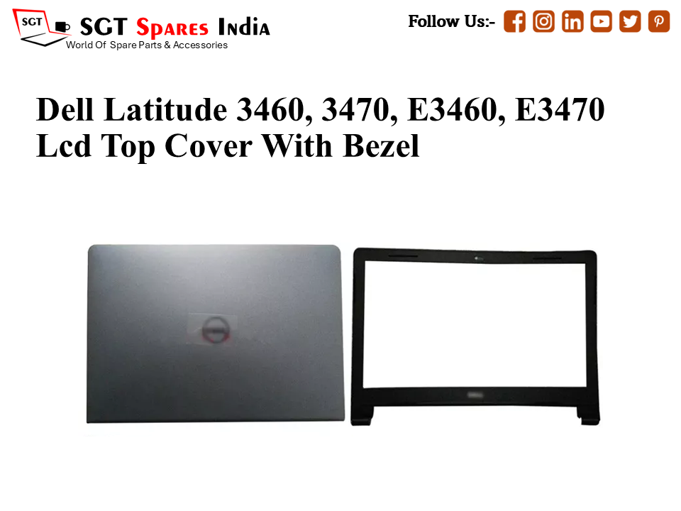 LAPTOP LCD TOP COVER WITH BAZEL FOR DELL LATTITUDE 3460, 3470, E3460, e3470