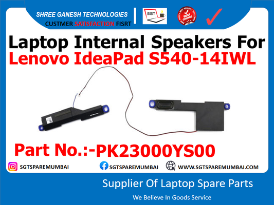 Laptop Internal Speakers For Lenovo IdeaPad S540-14IWL Part No.:-PK23000YS00