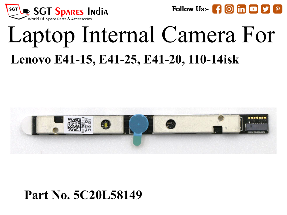 Le-novo 5C20L58149 Laptop Internal Camera For Lenovo E41-15, E41-25, E41-20, 110-14isk