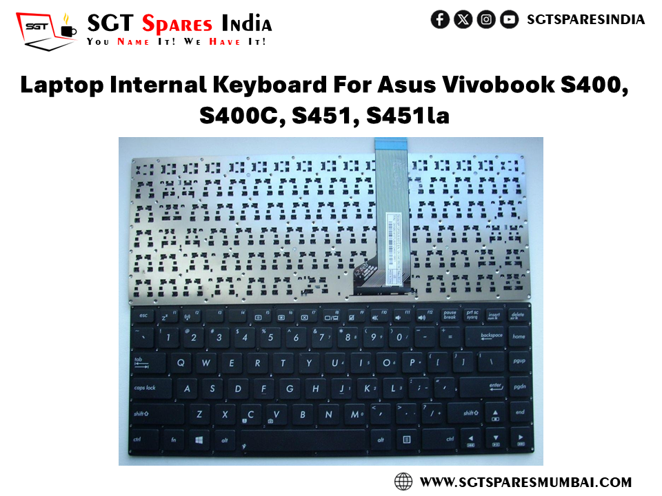 Laptop Internal Keyboard For Asus Vivobook S400, S400C, S451, S451la