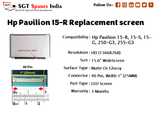 Hp Pavilion 15-R Replacement screen