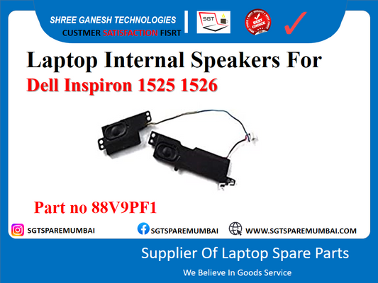 Laptop Internal Speakers For Dell Inspiron 1525 1526 Part no 88V9PF1