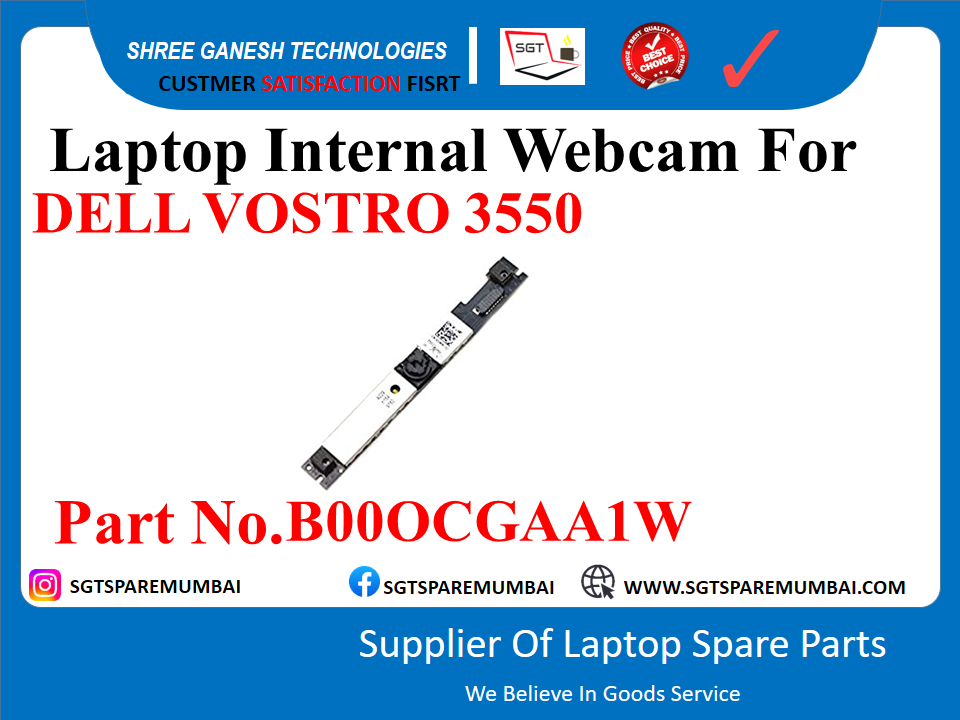 Laptop Internal Webcam For DELL VOSTRO 3550 Part No.B000CGAA1W