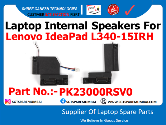 Laptop Internal Speakers For Lenovo IdeaPad L340-15IRH Part No.:- PK23000RSV0