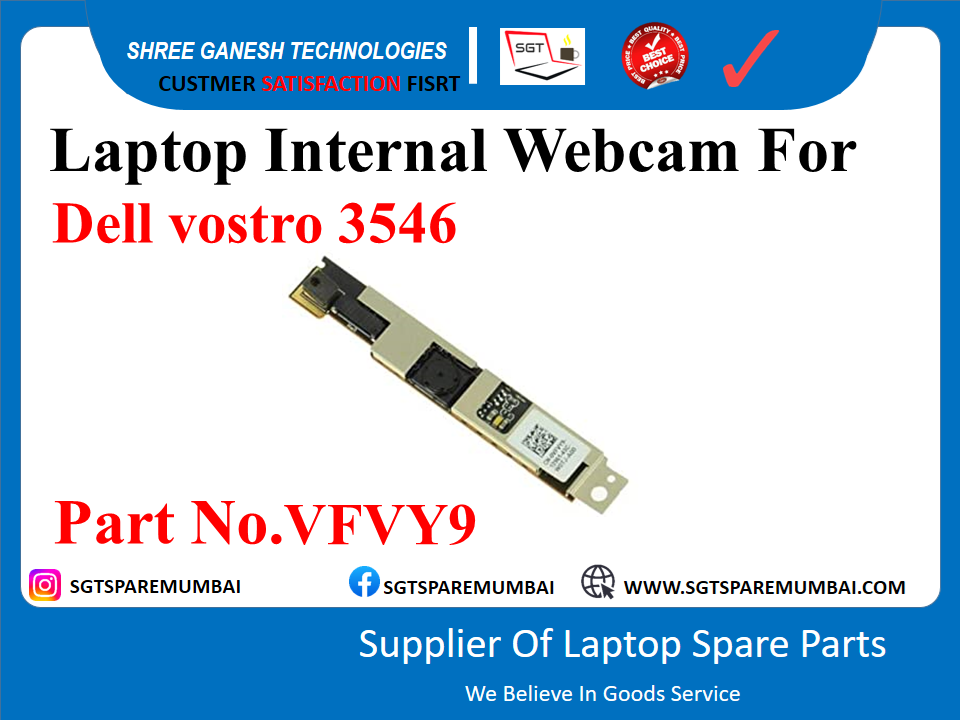 Laptop Internal Webcam For Dell vostro 3546 Part No.VFVY9