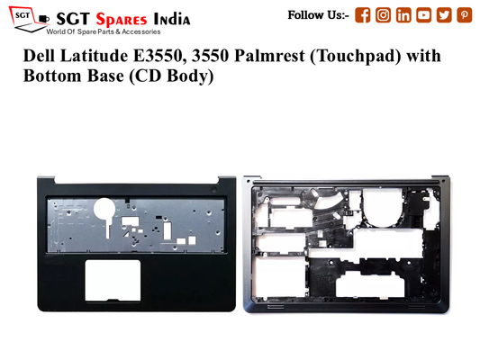 Dell Latitude E3550, 3550 Palmrest (Touchpad) with Bottom Base (CD Body)