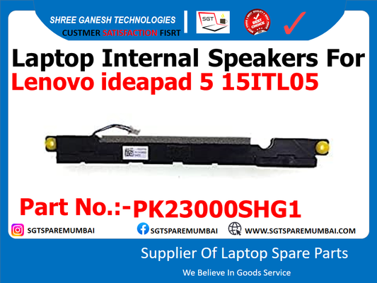 Laptop Internal Speakers For Lenovo ideapad 5 15ITL05 Part No.:-PK23000SHG1