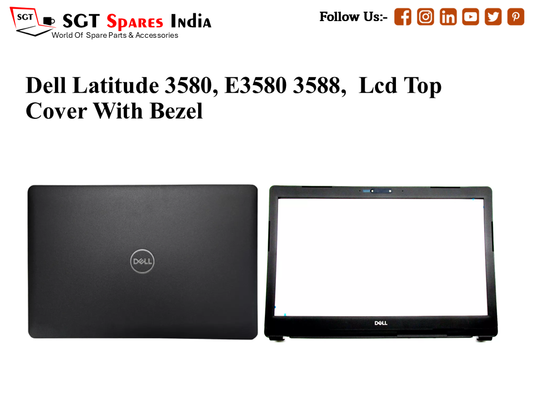 LAPTOP LCD TOP COVER WITH BAZEL FOR DELL LATTITUDE 3580, E3580 3588,