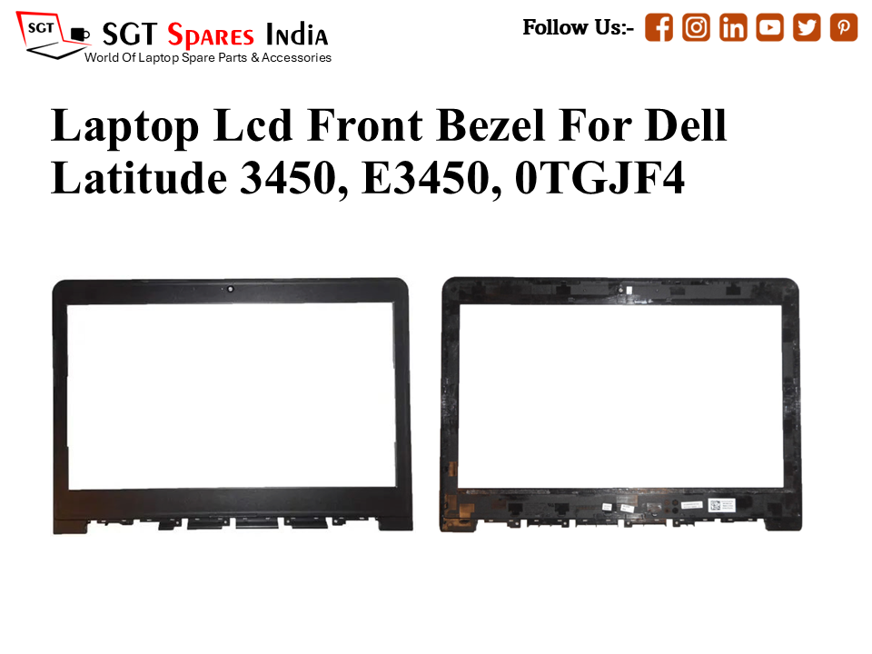 Laptop Lcd Front Bezel For Dell Latitude 3450, E3450, 0TGJF4