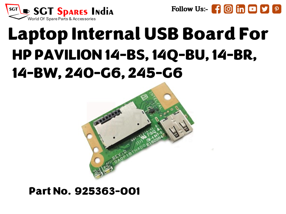 laptop Internal USB or IO board For HP PAVILION 14 BS, 14Q BU, 14 BR, 14 BW, 240 G6, 245 G6 Part no. 925363 001