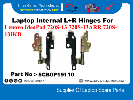 Laptop Internal L+R Hinges For Lenovo IdeaPad 720S-13 720S-13 ARR 720S-13IKB Part No :-5CBOP19110