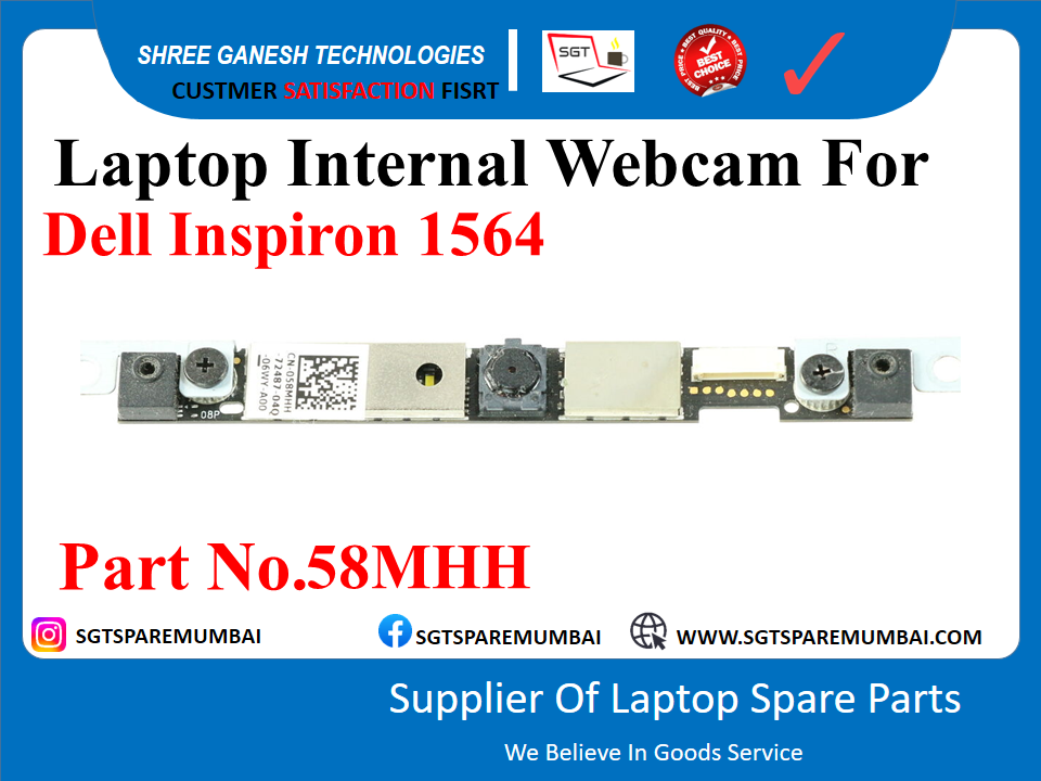 Laptop Internal Webcam For Dell Inspiron 1564 Part No.58MHH