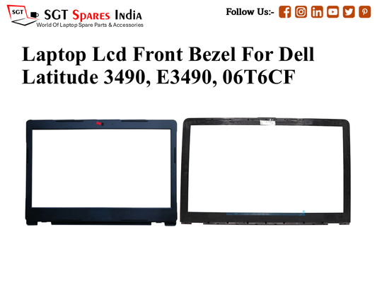 Laptop Lcd Front Bezel For Dell Latitude 3490, E3490, 06T6CF