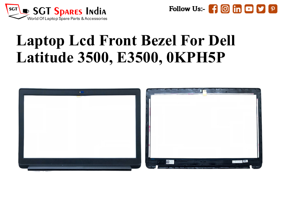 Laptop Lcd Front Bezel For Dell Latitude 3500, E3500, 0KPH5P