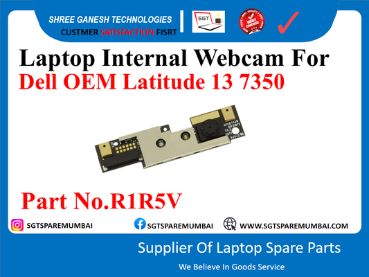 Laptop Internal Webcam For Dell OEM Latitude 13 7350 Part No.R1R5V