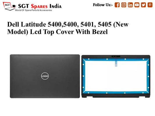 LAPTOP LCD TOP COVER WITH BAZEL FOR DELL LATTITUDE 5400 NEW MODEL ,5400, 5401, 5405