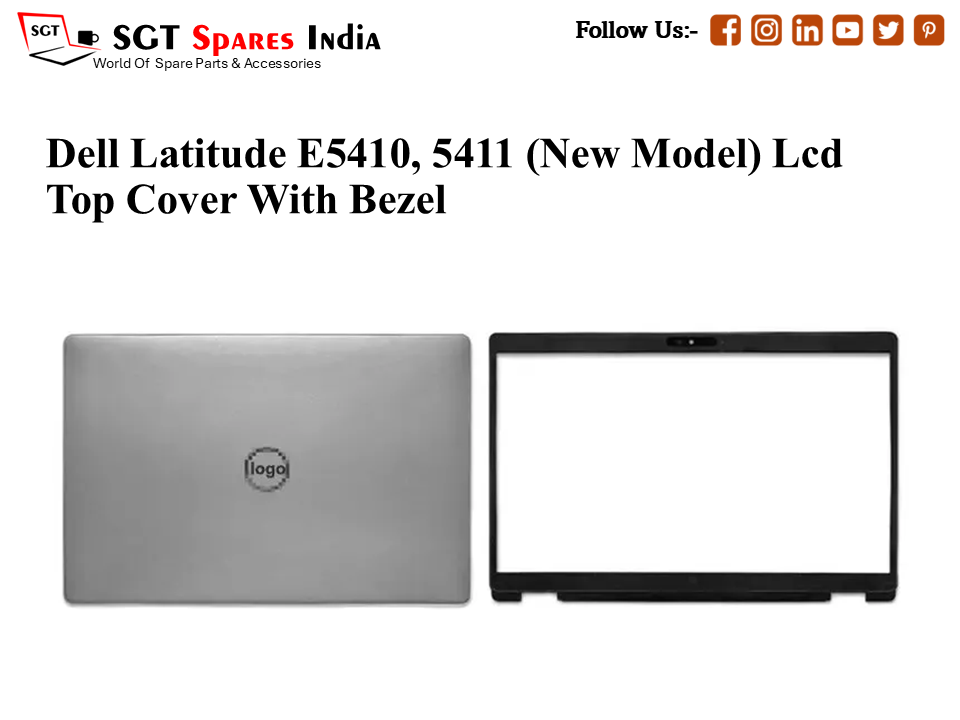 LAPTOP LCD TOP COVER WITH BAZEL FOR DELL LATTITUDE 5410, 5411 NEW MDOEL ,