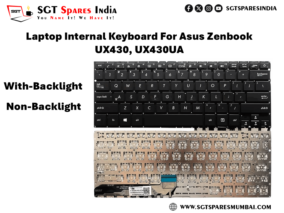 Laptop Internal Keyboard For Asus Zenbook UX430, UX430UA With-Backlight Non-Backlight With-Backlight Non-Backlight