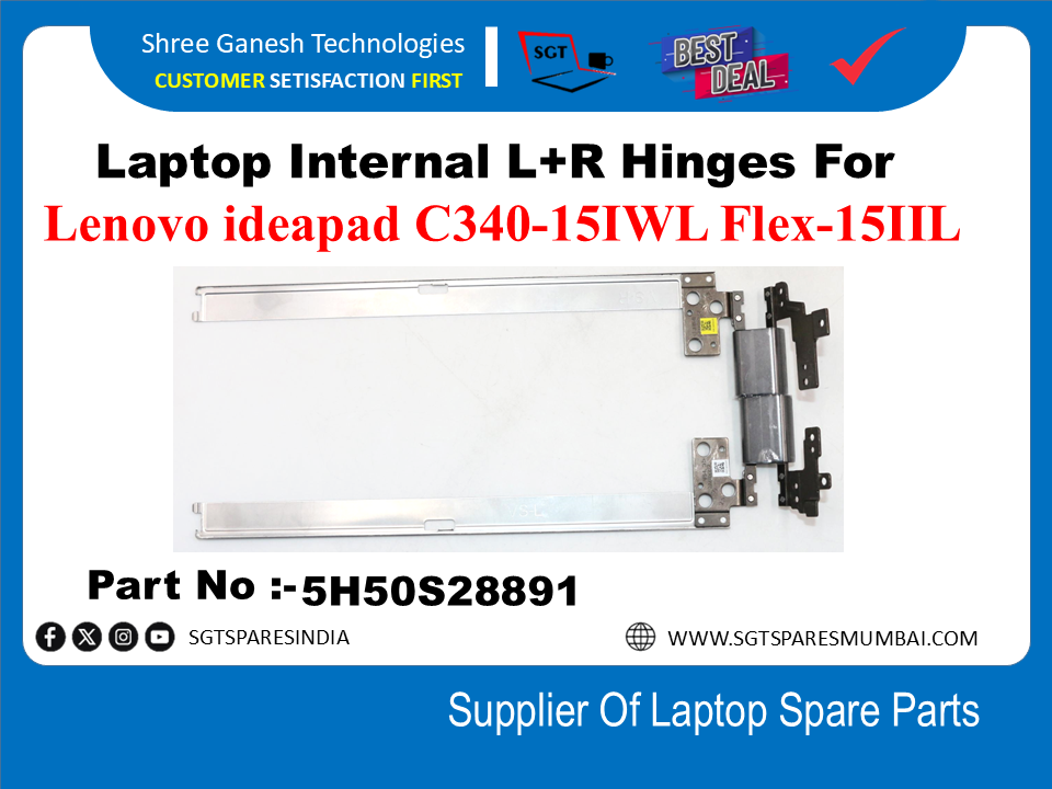 Laptop Internal L+R Hinges For Lenovo ideapad C340-15IWL Flex-15IIL Part No :-5H50S28891