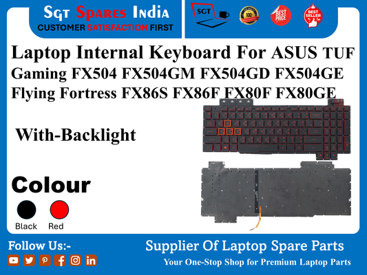 Laptop Internal Keyboard For ASUS TUF Gaming FX504 FX504GM FX504GD FX504GE Flying Fortress FX86S FX86F EX80F FX80GE With-Backlight Colour Black Red