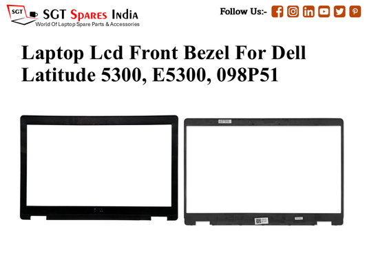 Laptop Lcd Front Bezel For Dell Latitude 5300, E5300, 098P51