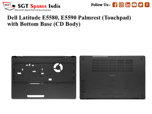 Dell Latitude E5580, E5590 Palmrest (Touchpad) with Bottom Base (CD Body)