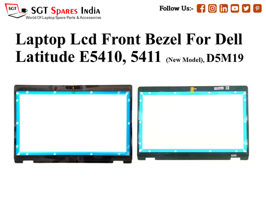 Laptop Lcd Front Bezel For Dell Latitude E5410, 5411 (New Model), D5M19