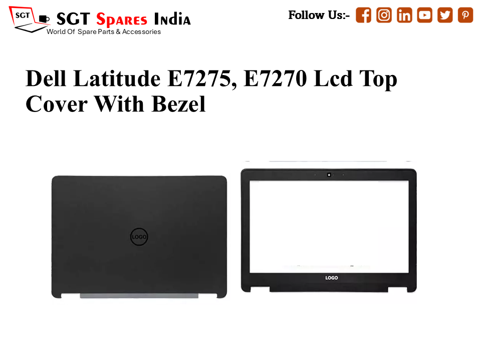 LAPTOP LCD TOP COVER WITH BAZEL FOR DELL LATTITUDE E7275, E7270,