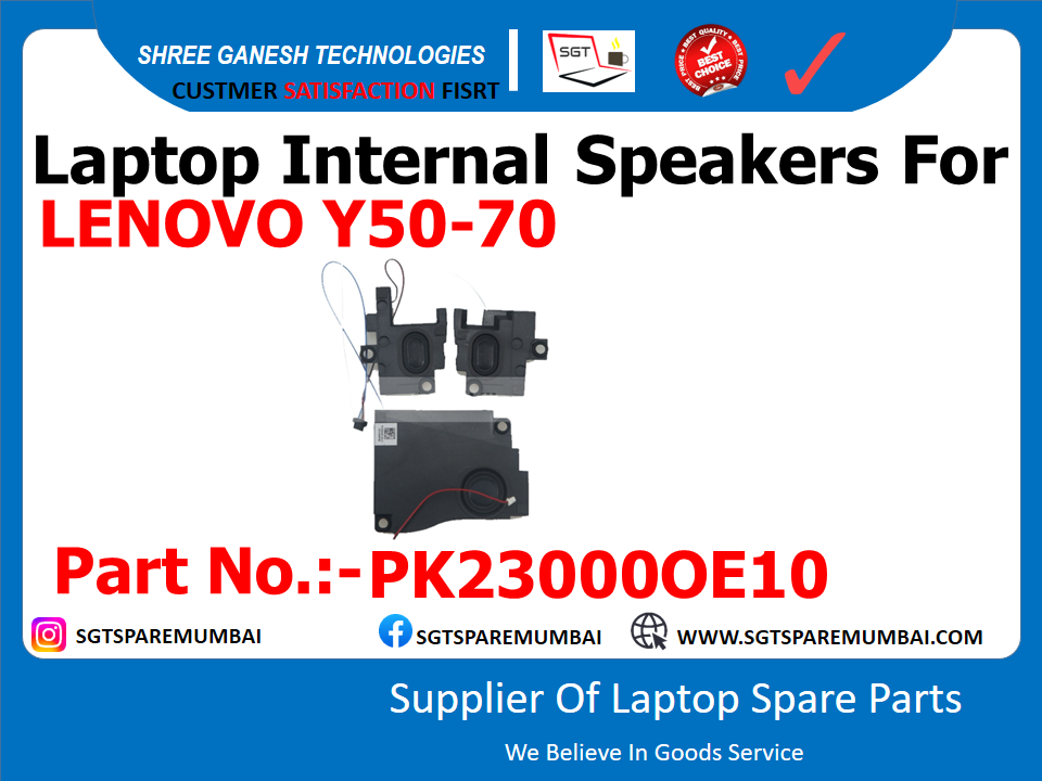 Laptop Internal Speakers For LENOVO Y50-70 Part No.:-PK230000E10