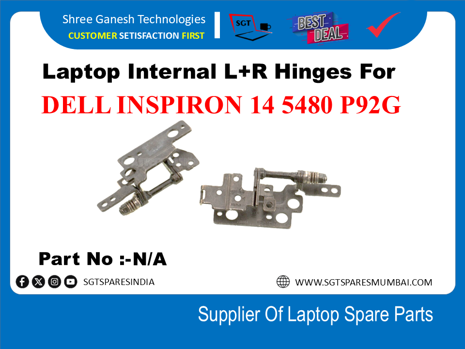 Laptop Internal L+R Hinges For DELL INSPIRON 14 5480 P92G