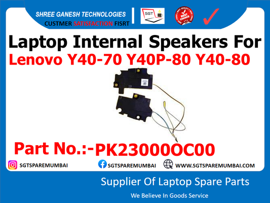 Laptop Internal Speakers For Lenovo Y40-70 Y40P-80 Y40-80 Part No.:-PK230000C00