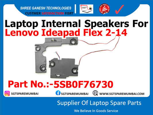 Laptop Internal Speakers For Lenovo Ideapad Flex 2-14 Part No.:-5SB0F76730