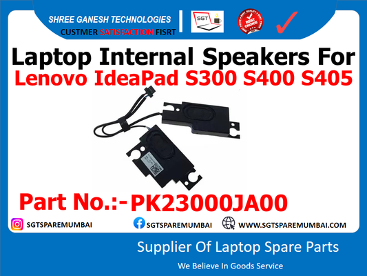 Laptop Internal Speakers For Lenovo IdeaPad S300 S400 S405 Part No.:-PK23000JA00