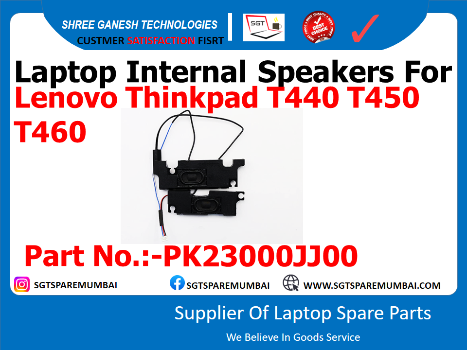 Laptop Internal Speakers For Lenovo Thinkpad T440 T450 T460 Part No.:-PK23000JJ00